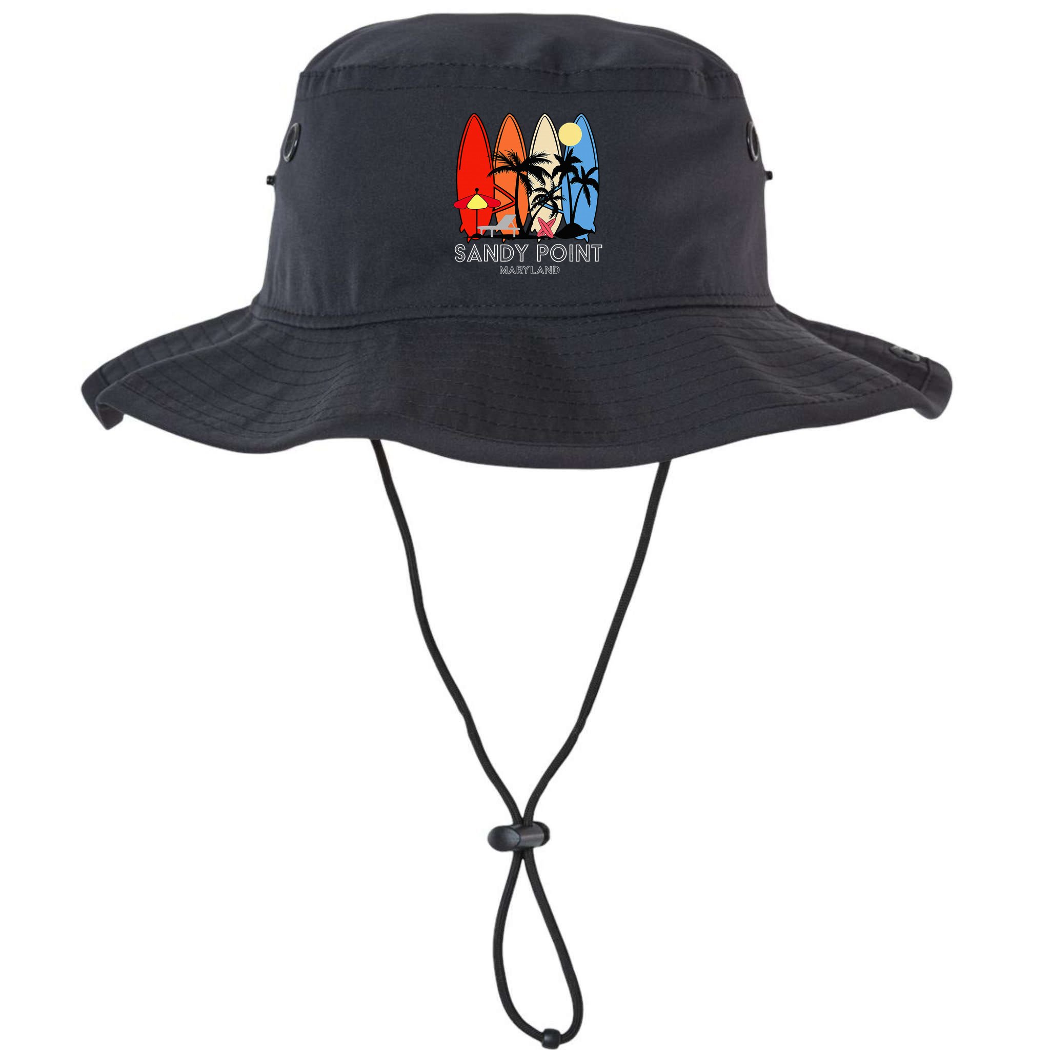 Maryland Sandy Point Retro Surfer Bucket Hat