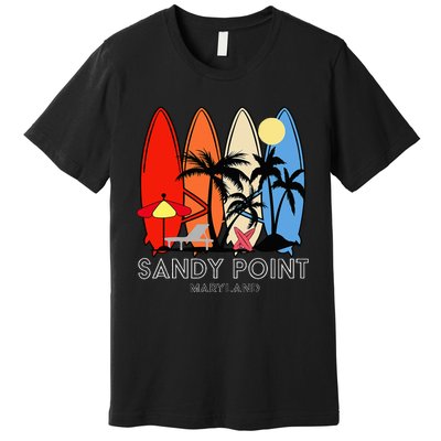 Maryland Sandy Point Retro Surfer Premium T-Shirt