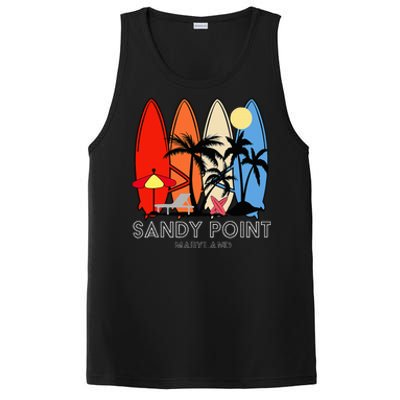 Maryland Sandy Point Retro Surfer PosiCharge Competitor Tank