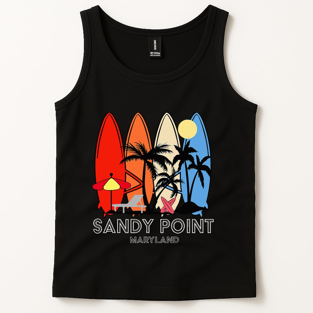 Maryland Sandy Point Retro Surfer Tank Top