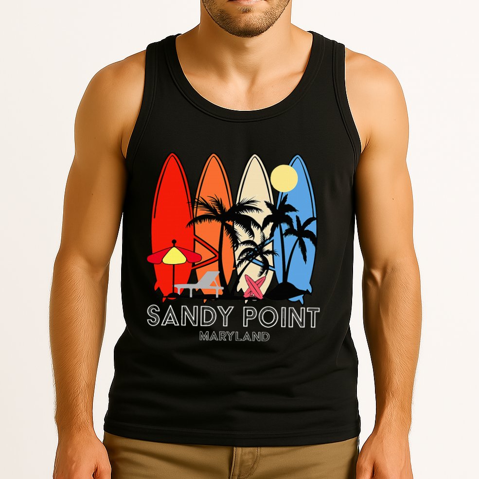 Maryland Sandy Point Retro Surfer Tank Top