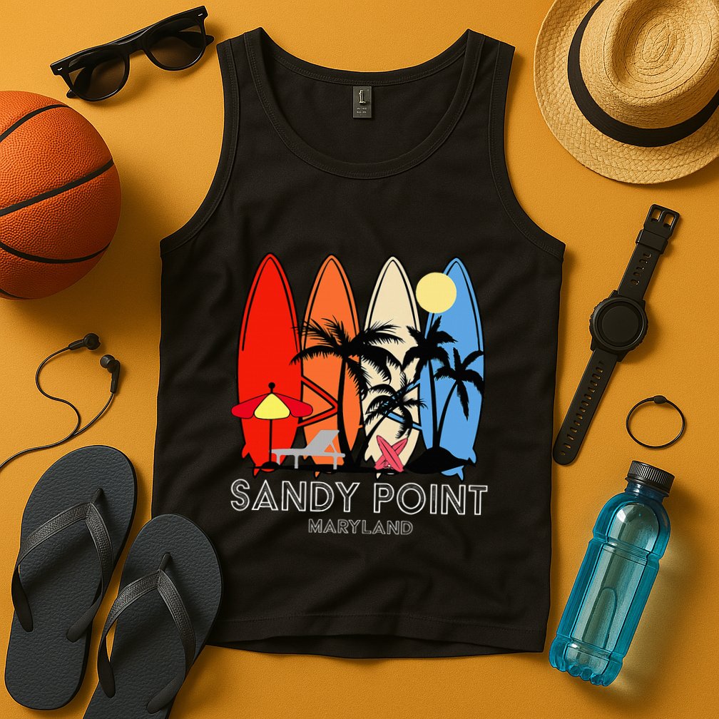 Maryland Sandy Point Retro Surfer Tank Top