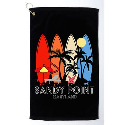 Maryland Sandy Point Retro Surfer Golf Towel