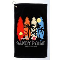 Maryland Sandy Point Retro Surfer Golf Towel