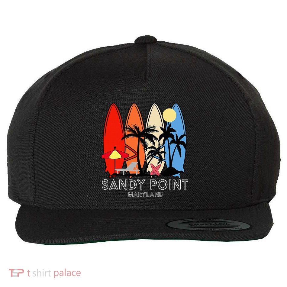 Maryland Sandy Point Retro Surfer Wool Snapback Cap