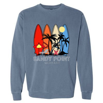 Maryland Sandy Point Retro Surfer Garment-Dyed Sweatshirt