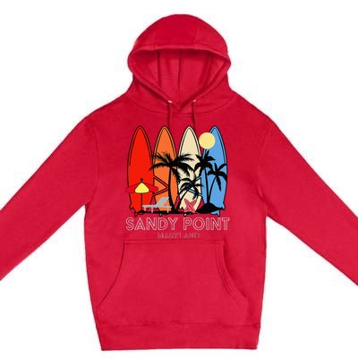 Maryland Sandy Point Retro Surfer Premium Pullover Hoodie