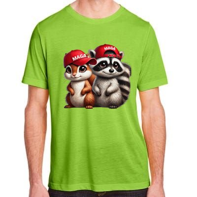 Maga Star Peanut The Squirrel & Fred The Raccoon Adult ChromaSoft Performance T-Shirt