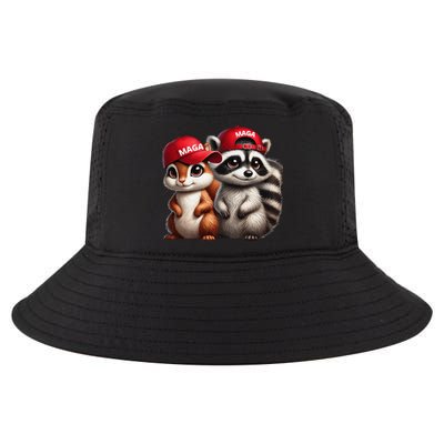 Maga Star Peanut The Squirrel & Fred The Raccoon Cool Comfort Performance Bucket Hat