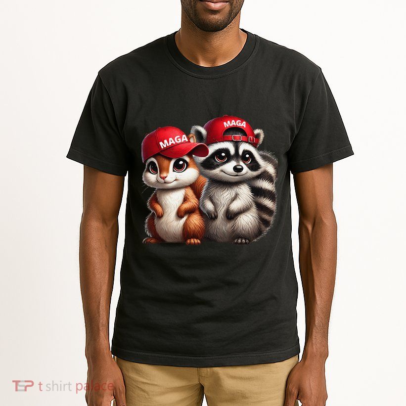Maga Star Peanut The Squirrel & Fred The Raccoon Tall T-Shirt