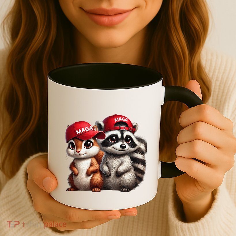 Maga Star Peanut The Squirrel & Fred The Raccoon Mug