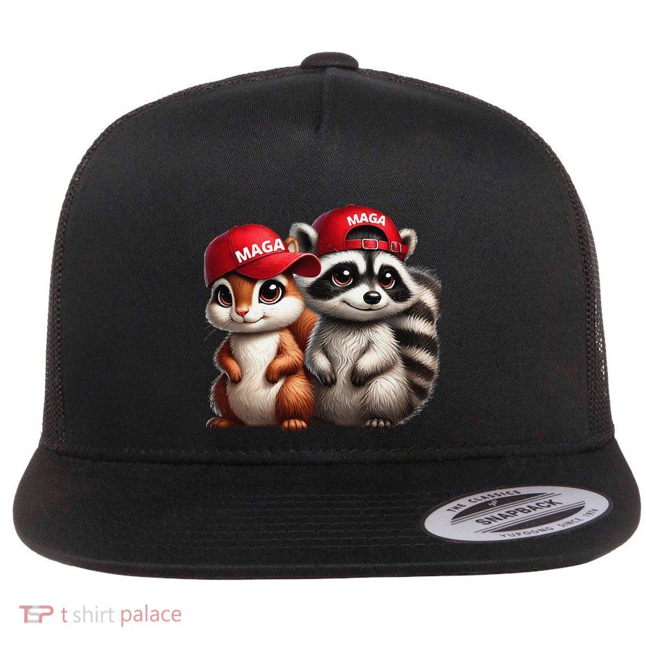 Maga Star Peanut The Squirrel & Fred The Raccoon Flatbill Hat
