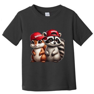 Maga Star Peanut The Squirrel & Fred The Raccoon Toddler T-Shirt