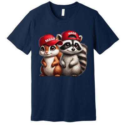 Maga Star Peanut The Squirrel & Fred The Raccoon Premium T-Shirt