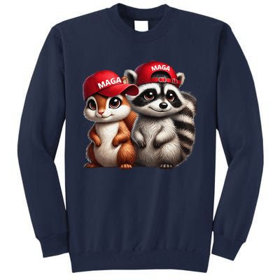 Maga Star Peanut The Squirrel & Fred The Raccoon Tall Sweatshirt