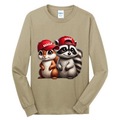 Maga Star Peanut The Squirrel & Fred The Raccoon Tall Long Sleeve T-Shirt