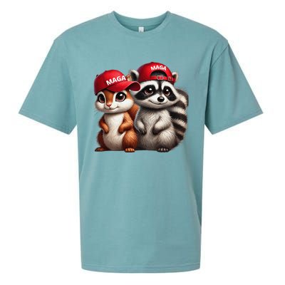 Maga Star Peanut The Squirrel & Fred The Raccoon Sueded Cloud Jersey T-Shirt