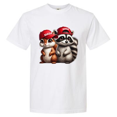 Maga Star Peanut The Squirrel & Fred The Raccoon Garment-Dyed Heavyweight T-Shirt