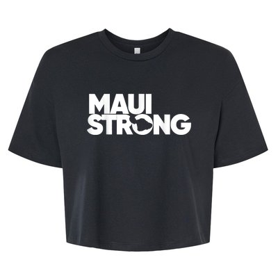 Maui Strong Pay For Maui We Stay With Hawaii Bella+Canvas Jersey Crop Tee