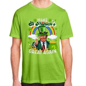 Make St Patricks Day Great Again Funny Trump Adult ChromaSoft Performance T-Shirt