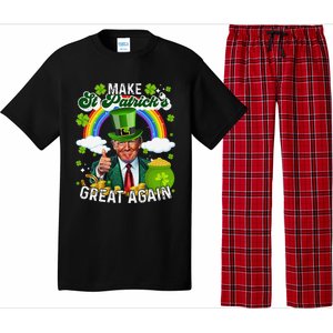 Make St Patricks Day Great Again Funny Trump Pajama Set