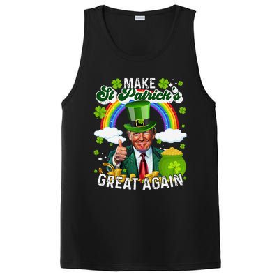 Make St Patricks Day Great Again Funny Trump PosiCharge Competitor Tank