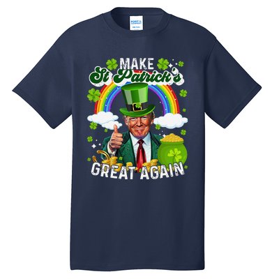 Make St Patricks Day Great Again Funny Trump Tall T-Shirt