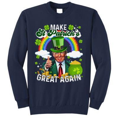 Make St Patricks Day Great Again Funny Trump Tall Sweatshirt