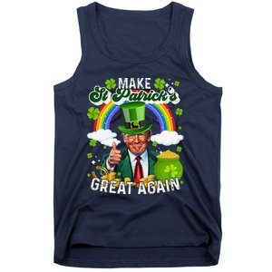 Make St Patricks Day Great Again Funny Trump Tank Top