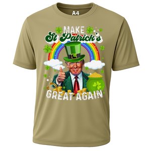 Make St Patricks Day Great Again Funny Trump Cooling Performance Crew T-Shirt