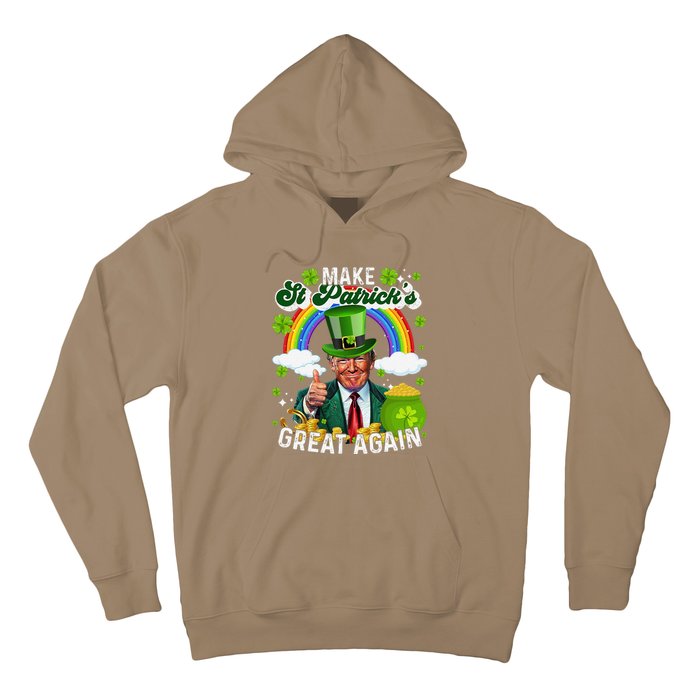 Make St Patricks Day Great Again Funny Trump Hoodie