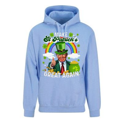 Make St Patricks Day Great Again Funny Trump Unisex Surf Hoodie