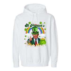 Make St Patricks Day Great Again Funny Trump Garment-Dyed Fleece Hoodie