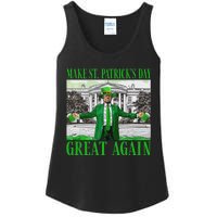 Make St PatrickS Day Great Again Trump Shamrock Irish Funny Ladies Essential Tank