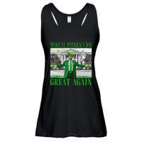 Make St PatrickS Day Great Again Trump Shamrock Irish Funny Ladies Essential Flowy Tank