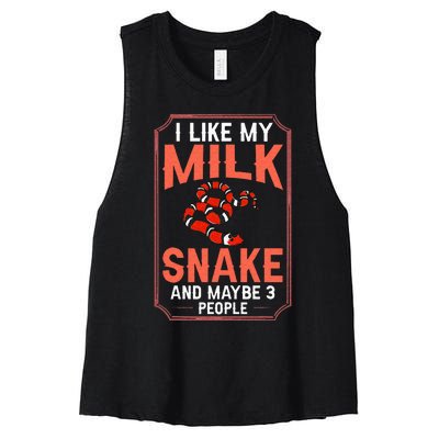 Milk Snake Pet Care Tank Reptile Women's Racerback Cropped Tank