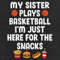My Sister Plays Basketball Sister Of A Basketball Player Cool Comfort Performance Bucket Hat