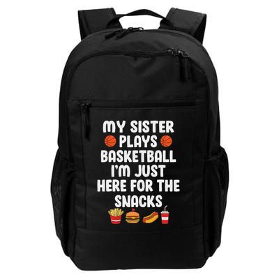 My Sister Plays Basketball Sister Of A Basketball Player Backpack