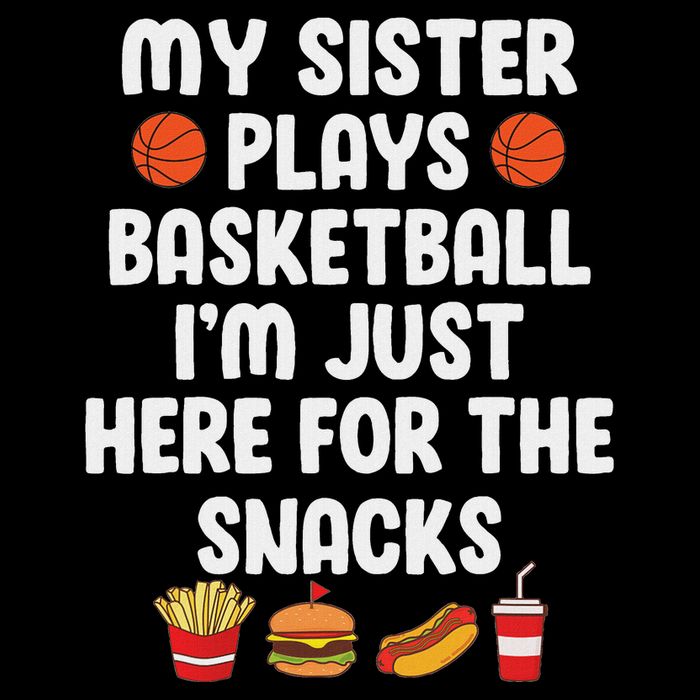 My Sister Plays Basketball Sister Of A Basketball Player Magnet