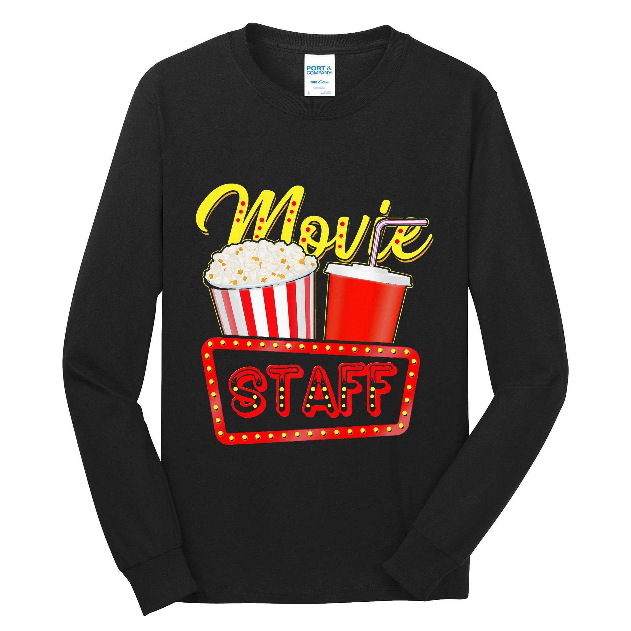 Movie Staff Party Night Behind The Scenes Awesomeness Tall Long Sleeve T-Shirt