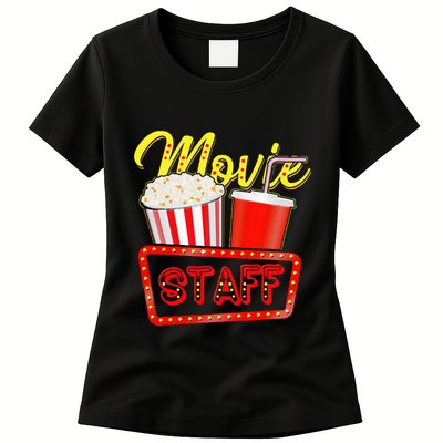 Movie Staff Party Night Behind The Scenes Awesomeness Womens T-Shirt