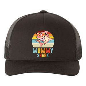 Mommy Shark Pajamas Retro Line Shirt For Mother's Day Yupoong Adult 5-Panel Trucker Hat