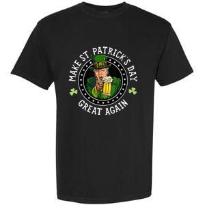 Make St Patricks Day Great Again Funny Trump Republican 2024 Garment-Dyed Heavyweight T-Shirt