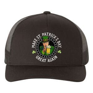 Make St Patricks Day Great Again Funny Trump Republican 2024 Yupoong Adult 5-Panel Trucker Hat