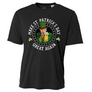 Make St Patricks Day Great Again Funny Trump Republican 2024 Cooling Performance Crew T-Shirt