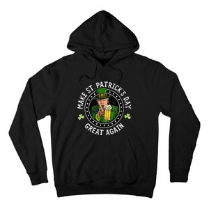 Make St Patricks Day Great Again Funny Trump Republican 2024 Hoodie