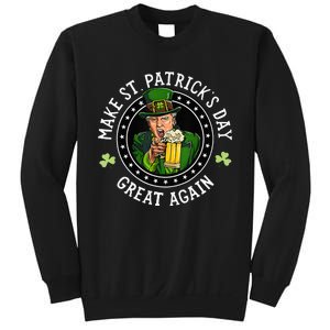 Make St Patricks Day Great Again Funny Trump Republican 2024 Sweatshirt