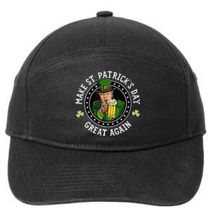 Make St Patricks Day Great Again Funny Trump Republican 2024 7-Panel Snapback Hat