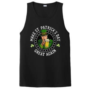 Make St Patricks Day Great Again Funny Trump Republican 2024 PosiCharge Competitor Tank