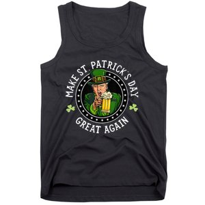 Make St Patricks Day Great Again Funny Trump Republican 2024 Tank Top